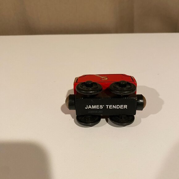 James' Tender Thomas & Friends Wooden Railway Train Car 2.5 Red Vintage - Picture 3 of 4